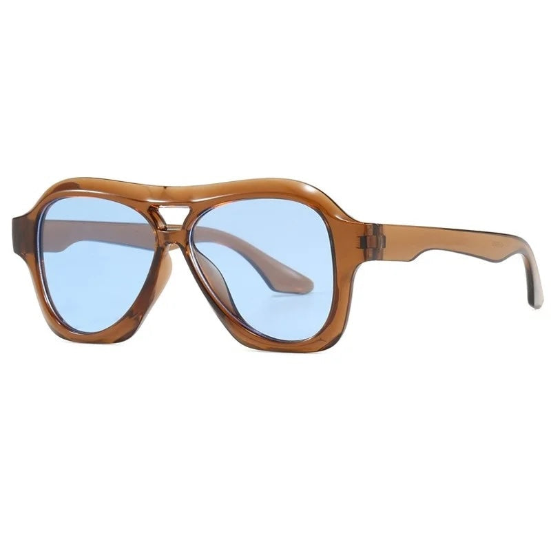 Lorie Oversize Retro Acetate Sunglasses
