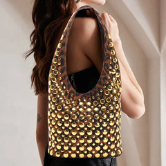 Oksana Studded Metallic Mini Bags