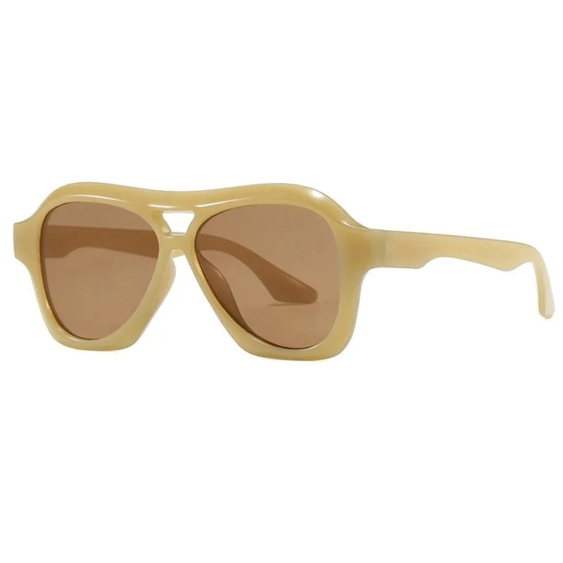Lorie Oversize Retro Acetate Sunglasses