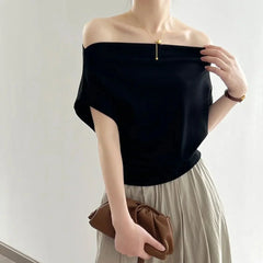 Maxim Off the Shoulder Boat Neck Top