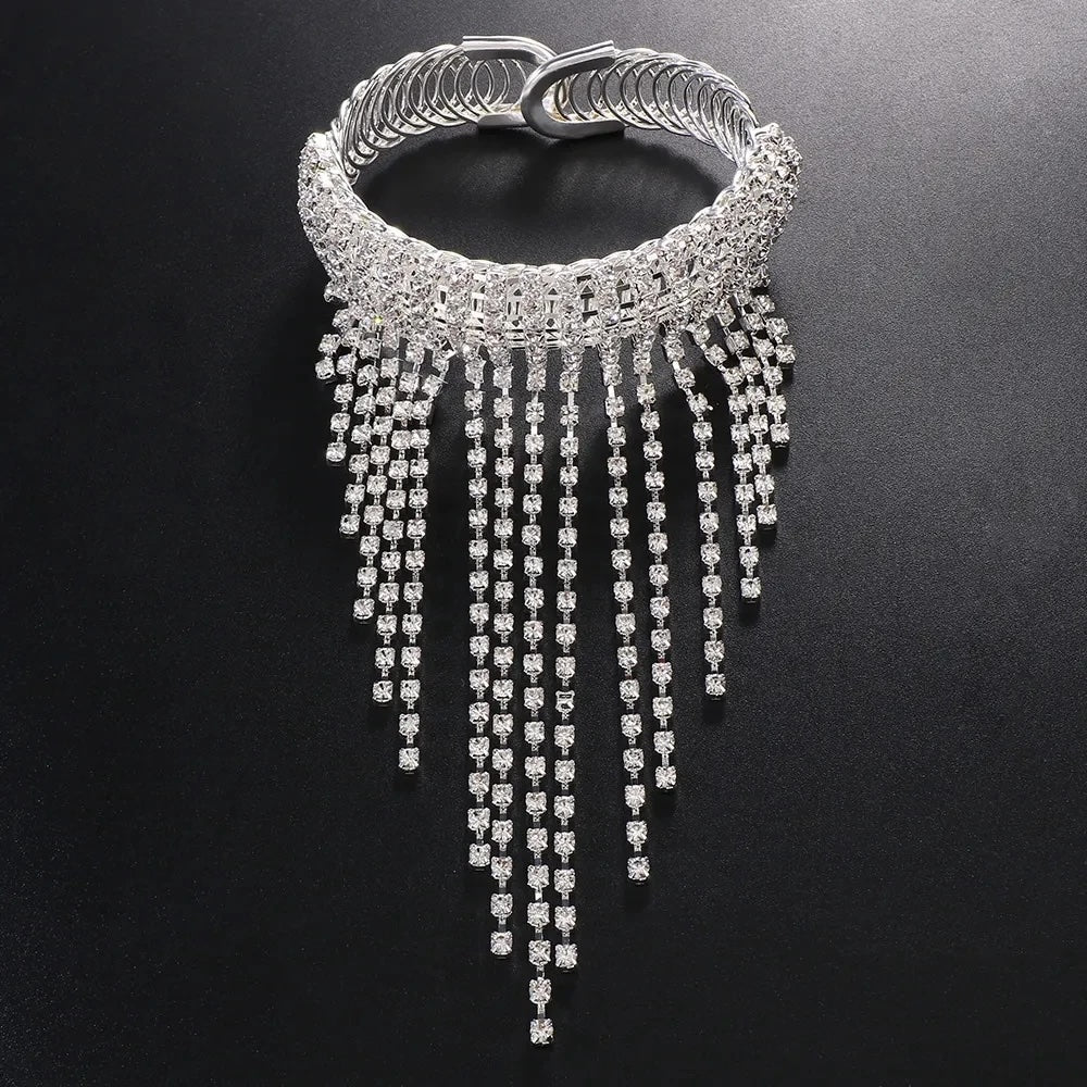 Luxe Crystal Tassle Arm Bracelet