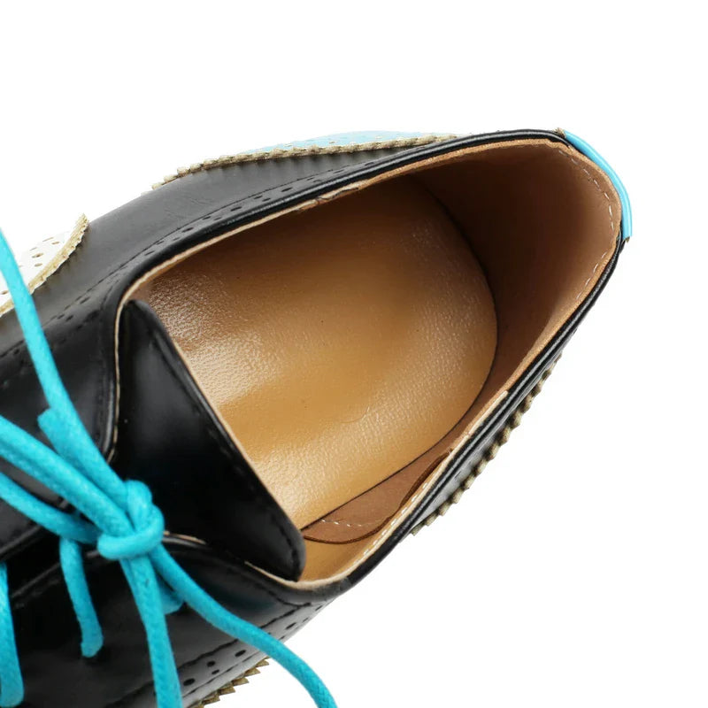 Benedita Bright Block Oxford Brogues