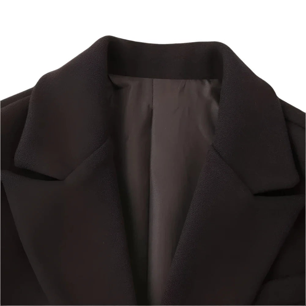 Norma Long Tassel Hem Maxi Coat