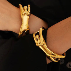 Female Figure Cuff Bracelet