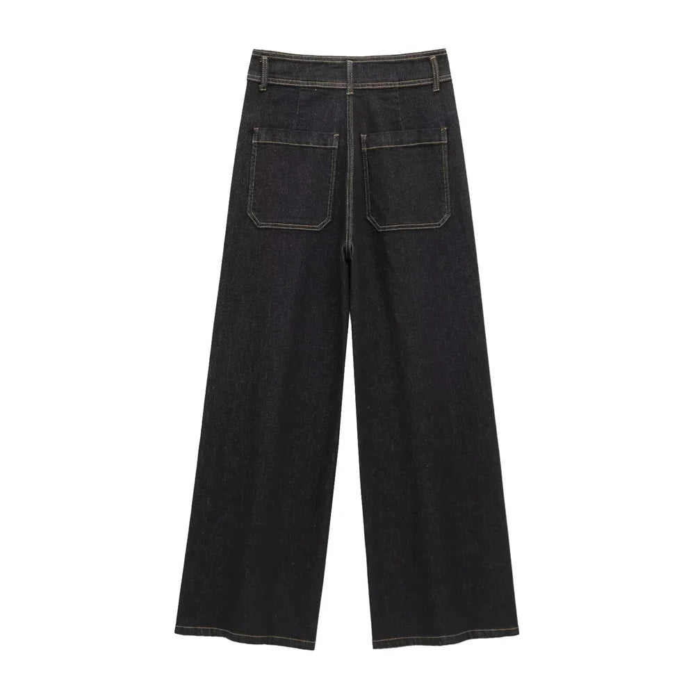 Finley Retro High Rise Dark Denim Jeans