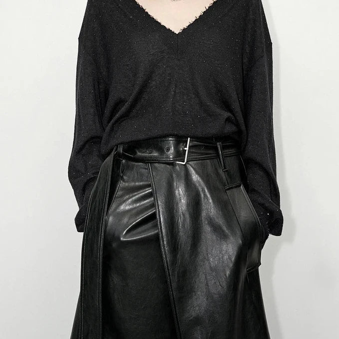 Dasia Faux Leather Maxi Skirt