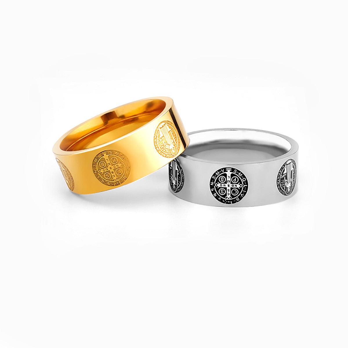 Saint Benedict Exorcism Cross Ring