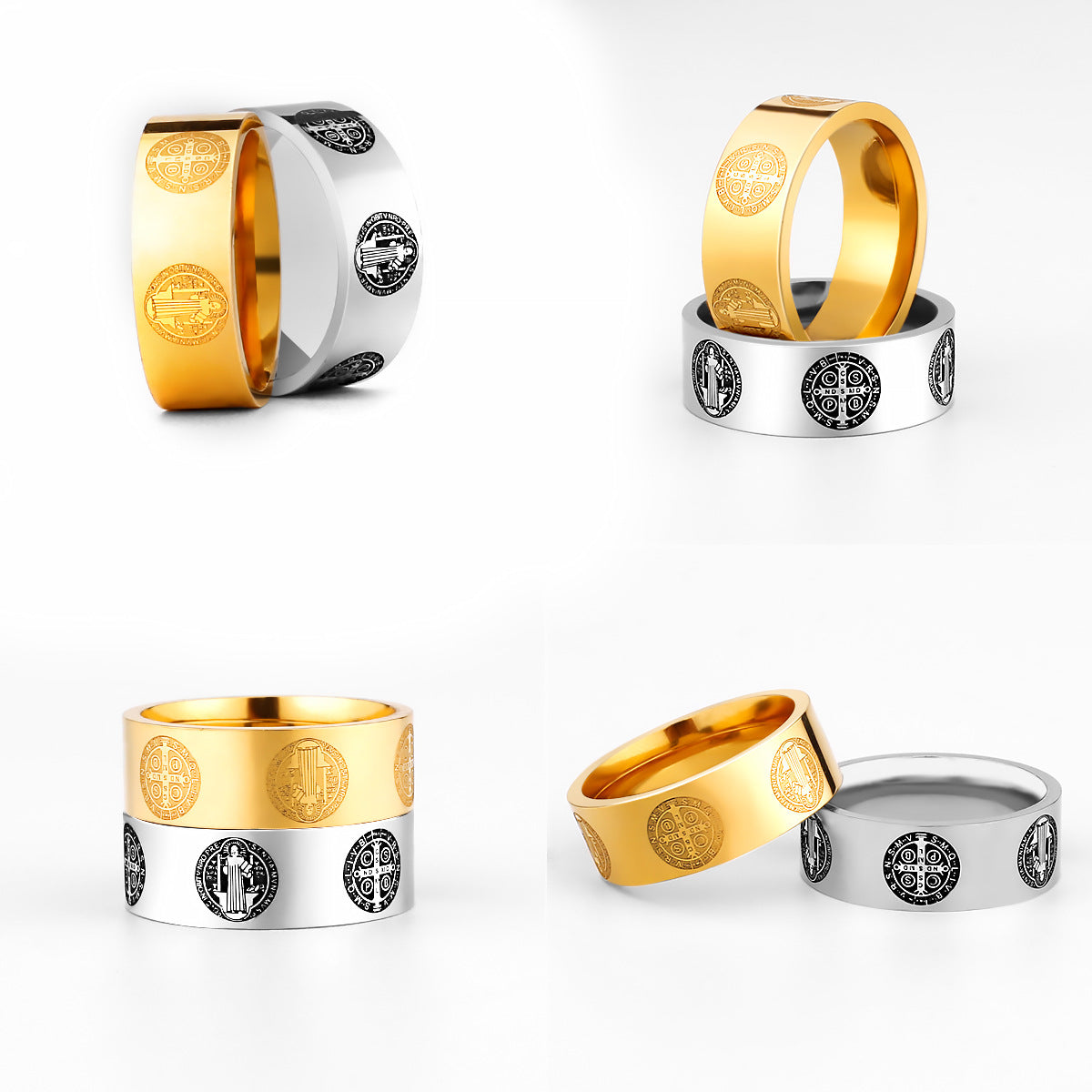 Saint Benedict Exorcism Cross Ring