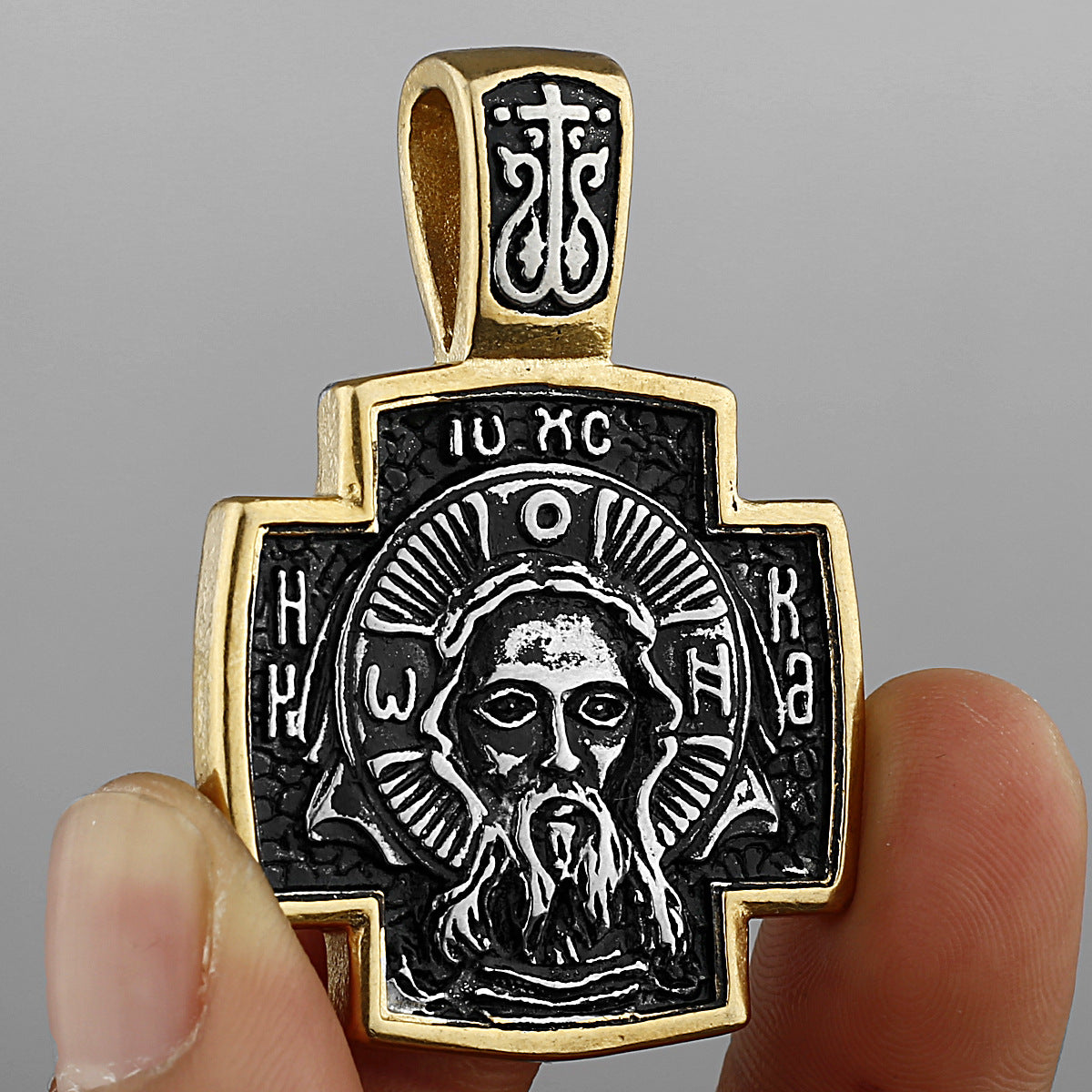 Savior Face Design Faith Necklace