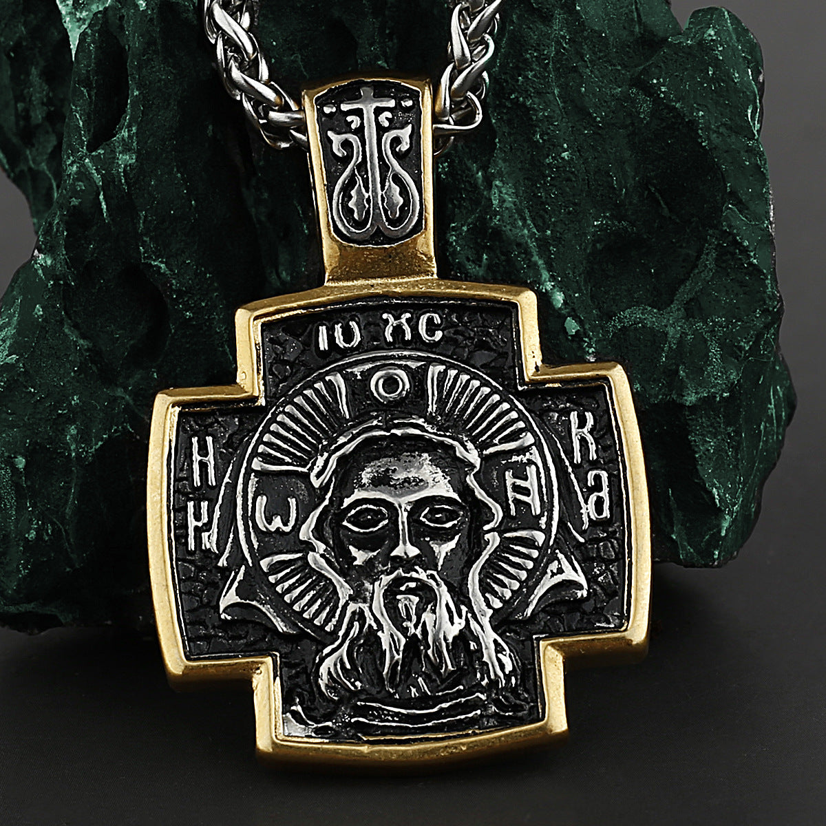 Savior Face Design Faith Necklace