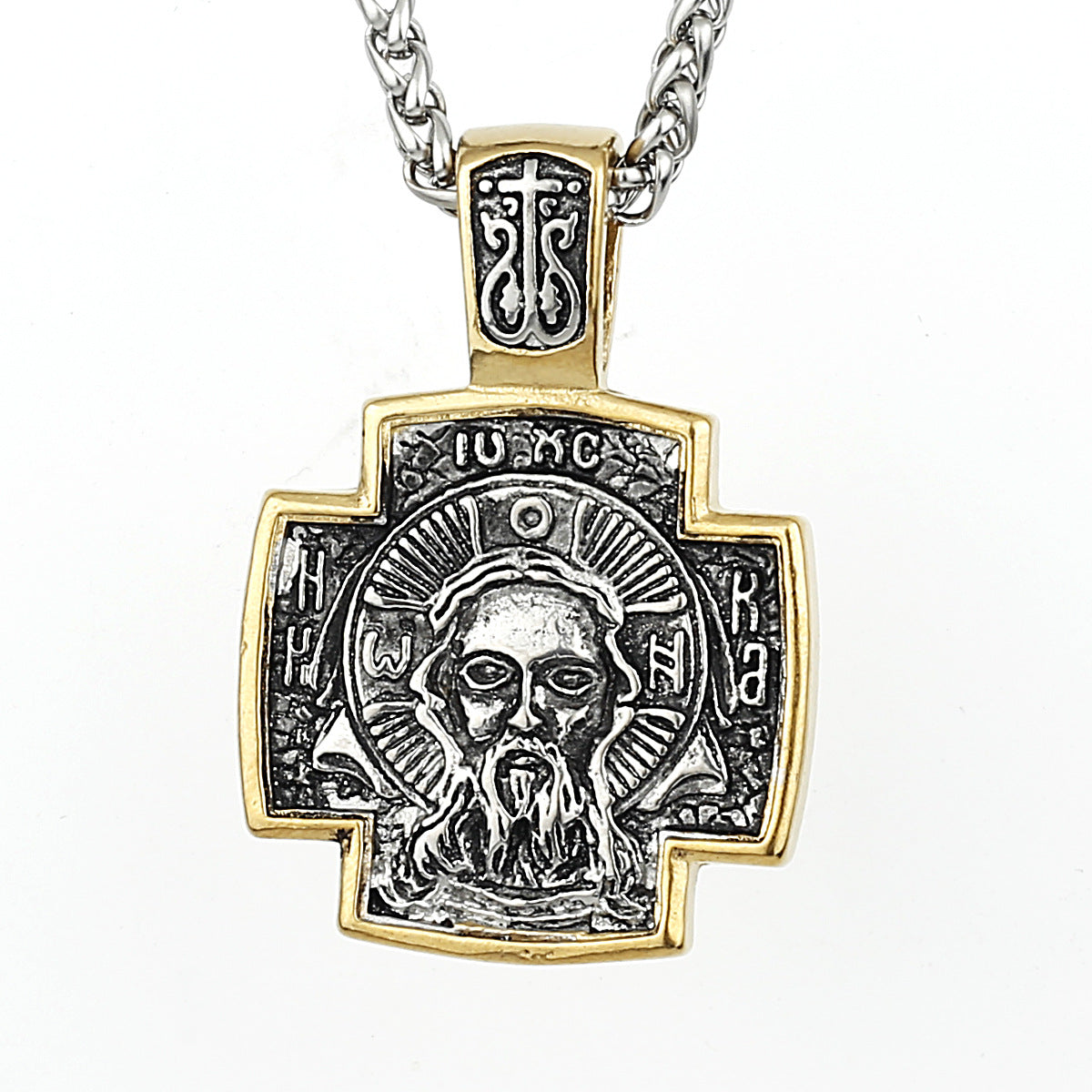 Savior Face Design Faith Necklace