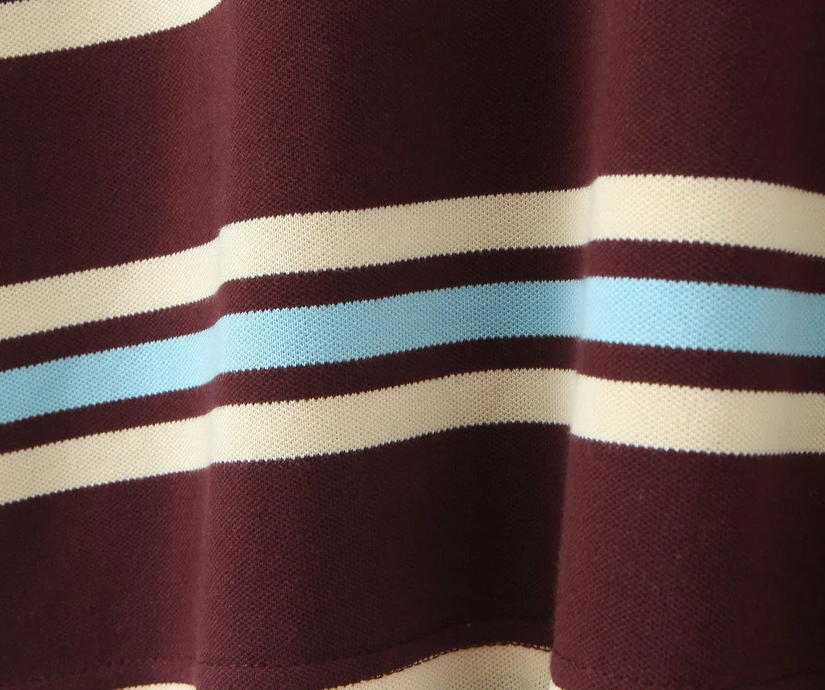 Bessie Casual Striped Polo T-shirts