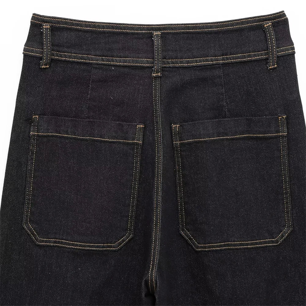 Finley Retro High Rise Dark Denim Jeans