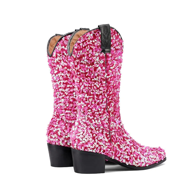 Kenna Sequin Cowboy Boots