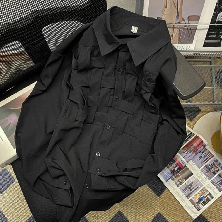 Nana Lattice Weave Casual Shirts