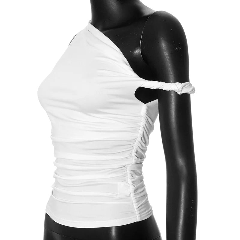 Feika One Shoulder Tank Top