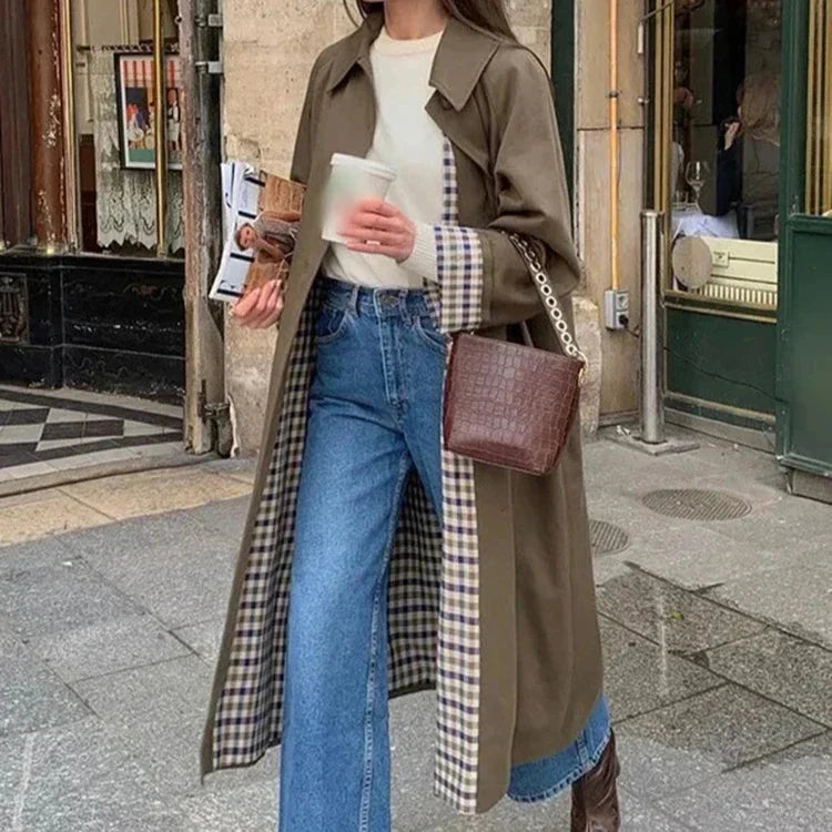 Luella Check Lined Retro Trench Coat
