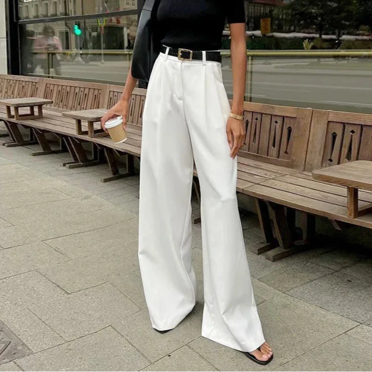 Mika Minimalist Wide Leg Pants