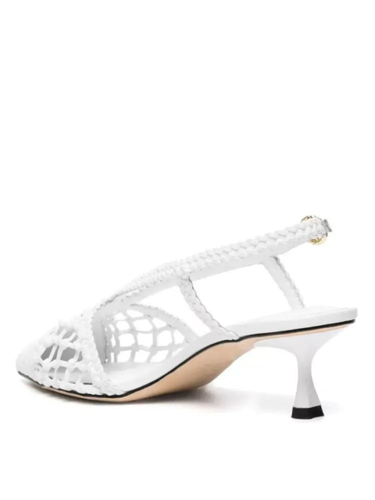 Marla Woven Kitten Heel Sandals