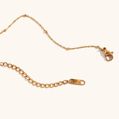 CZ Star Moon Texture Disk Pendant Necklace