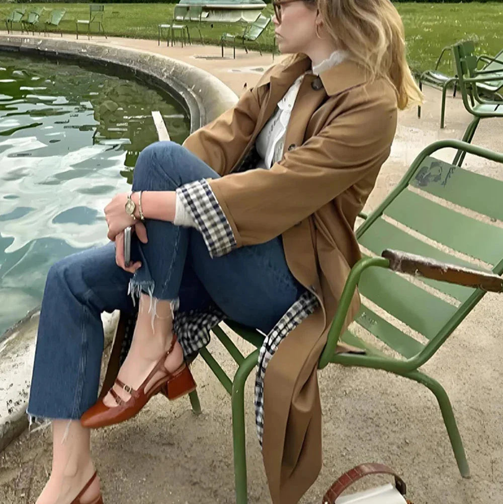 Luella Check Lined Retro Trench Coat