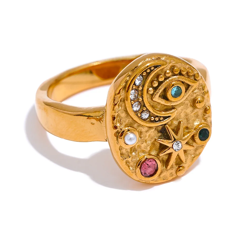 Celestial Cubic Zirconia Charm Ring