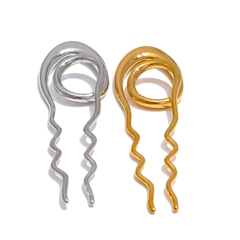 Rho Metal Geometric Fashion Hairpin