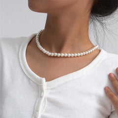 Mona Classic Pearl Chokers Necklaces