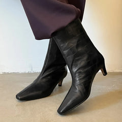 Camila Vintage Kitten Heel Boots