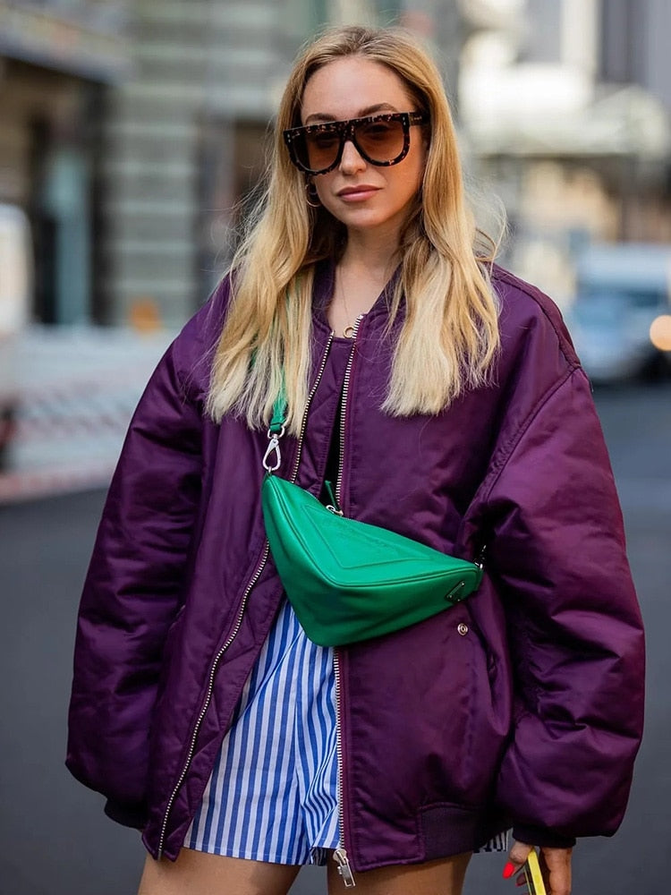 Selma Bomber Jacket with Ruched Sleeves - 7 Colors