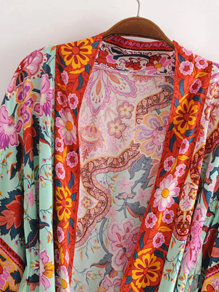 Sibanie Bohemian Floral Kimono Robes