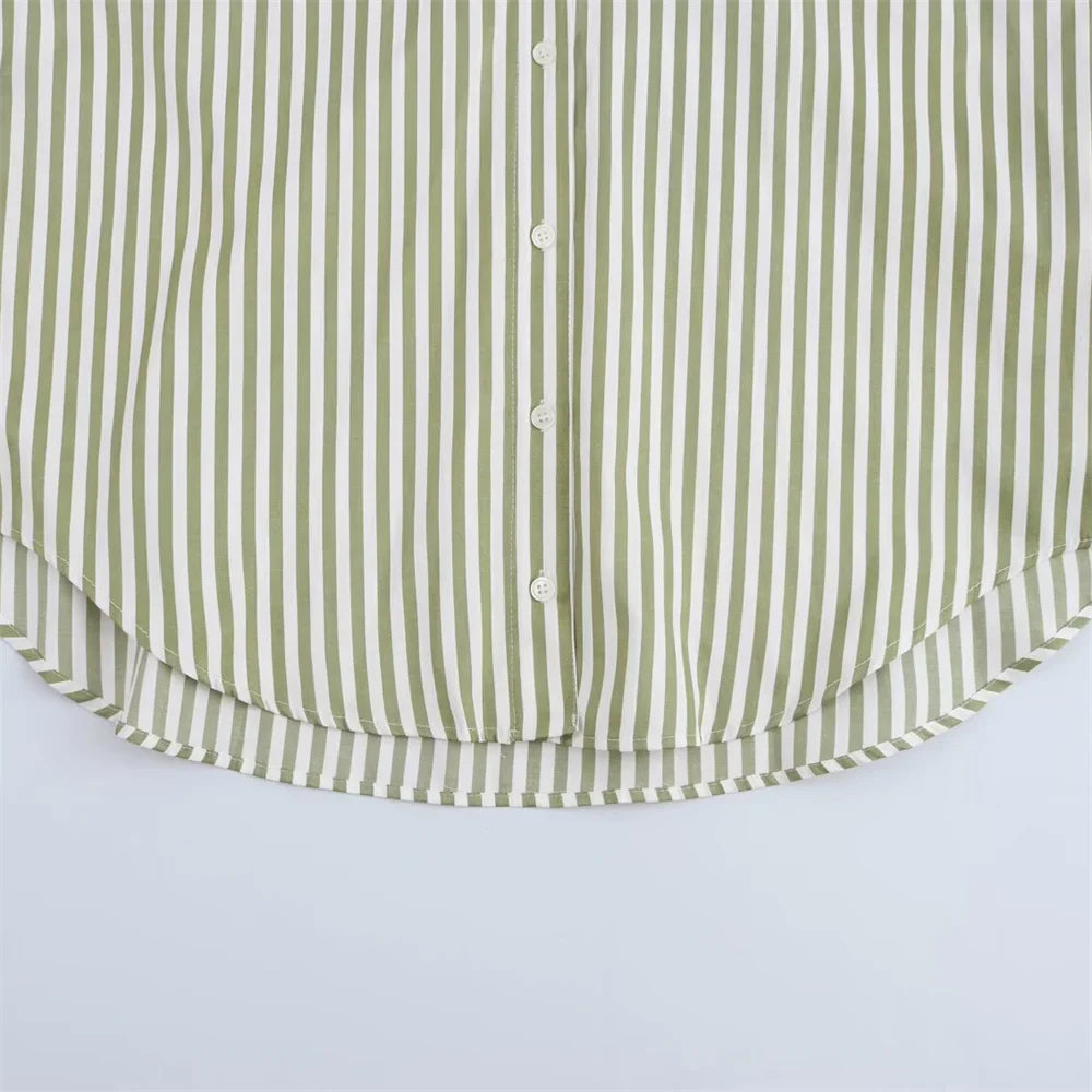 Basic Casual Pinstripe Shirts