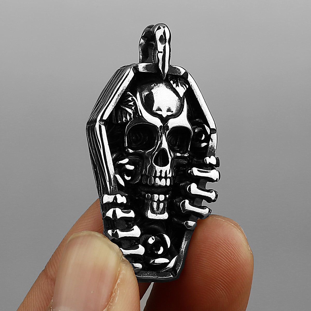 Unisex Skull-Motif Punk Necklace