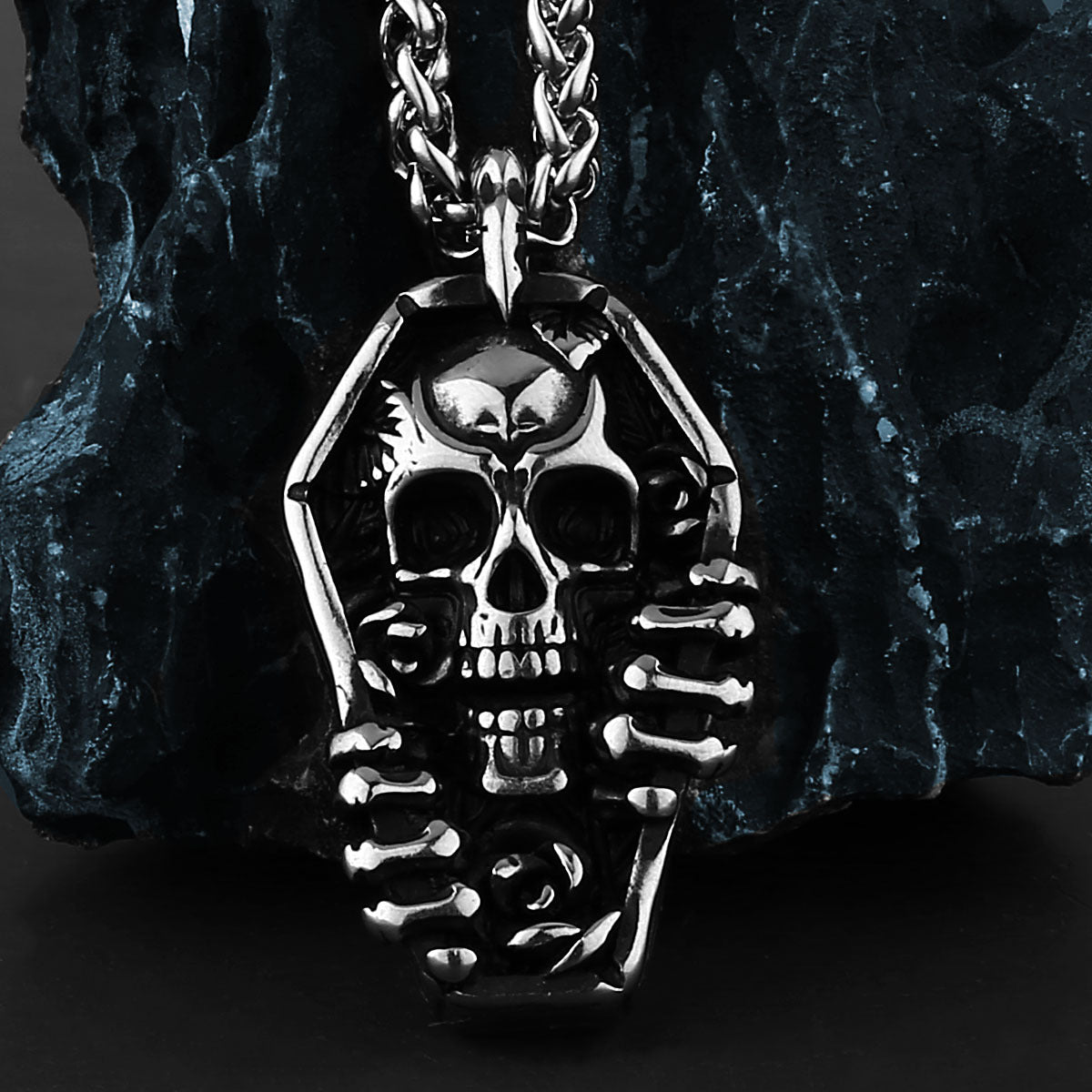 Unisex Skull-Motif Punk Necklace