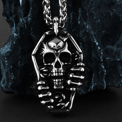 Unisex Skull-Motif Punk Necklace