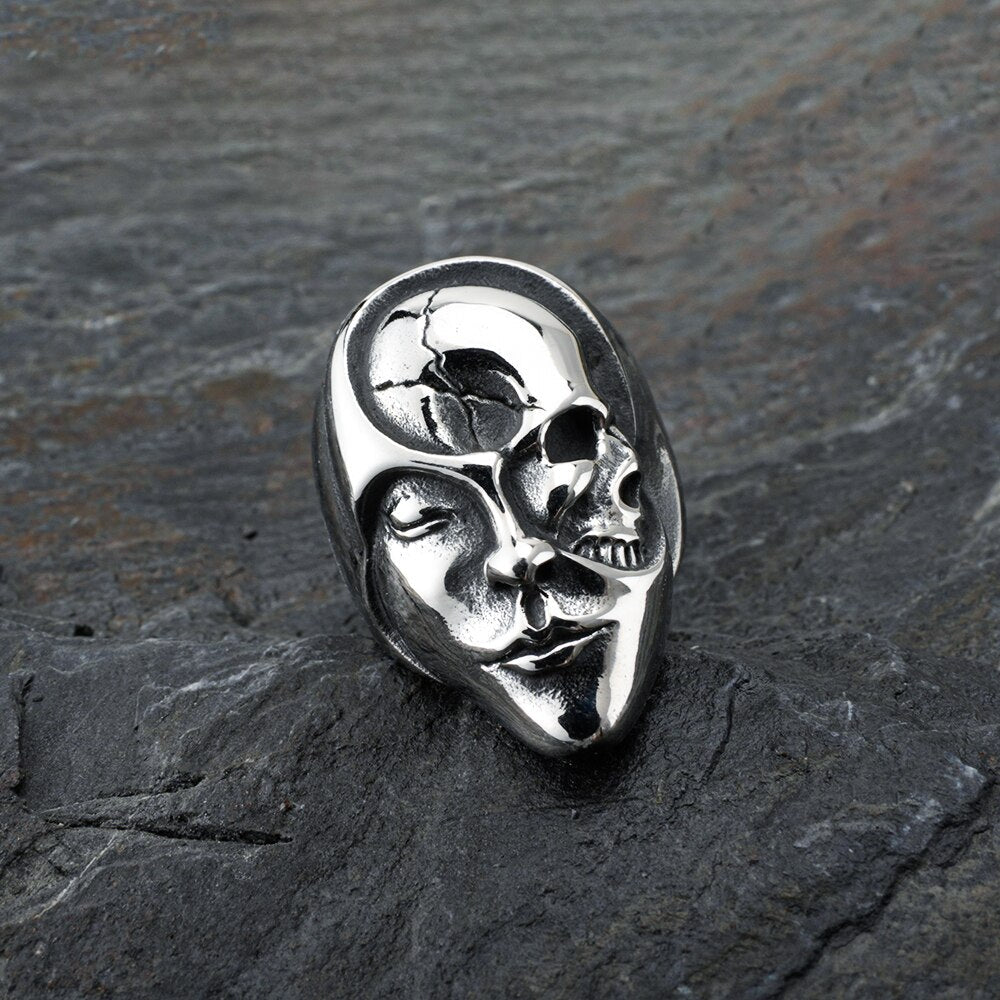 Skull Joker Mask Ring