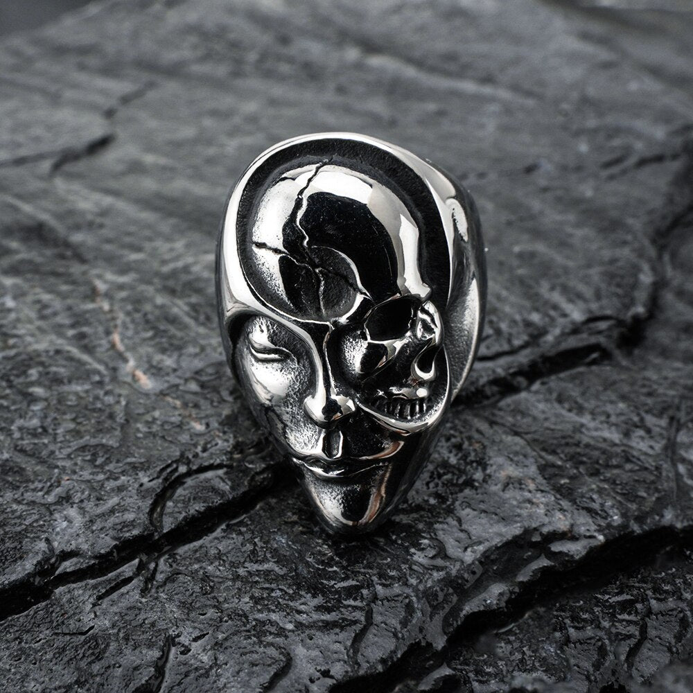 Skull Joker Mask Ring
