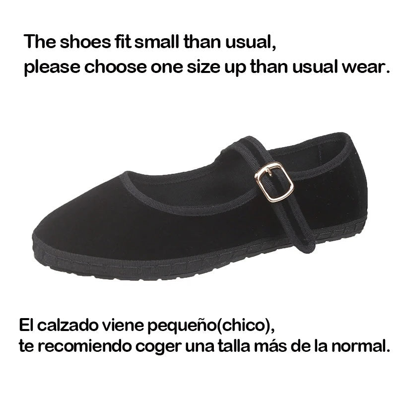 Sobia Velour Color Block Trim Ballet Flats