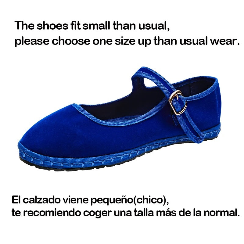 Sobia Velour Color Block Trim Ballet Flats