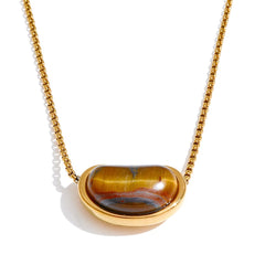 Solana Tiger's Eye Pendant Necklace
