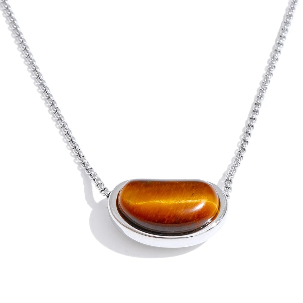 Solana Tiger's Eye Pendant Necklace