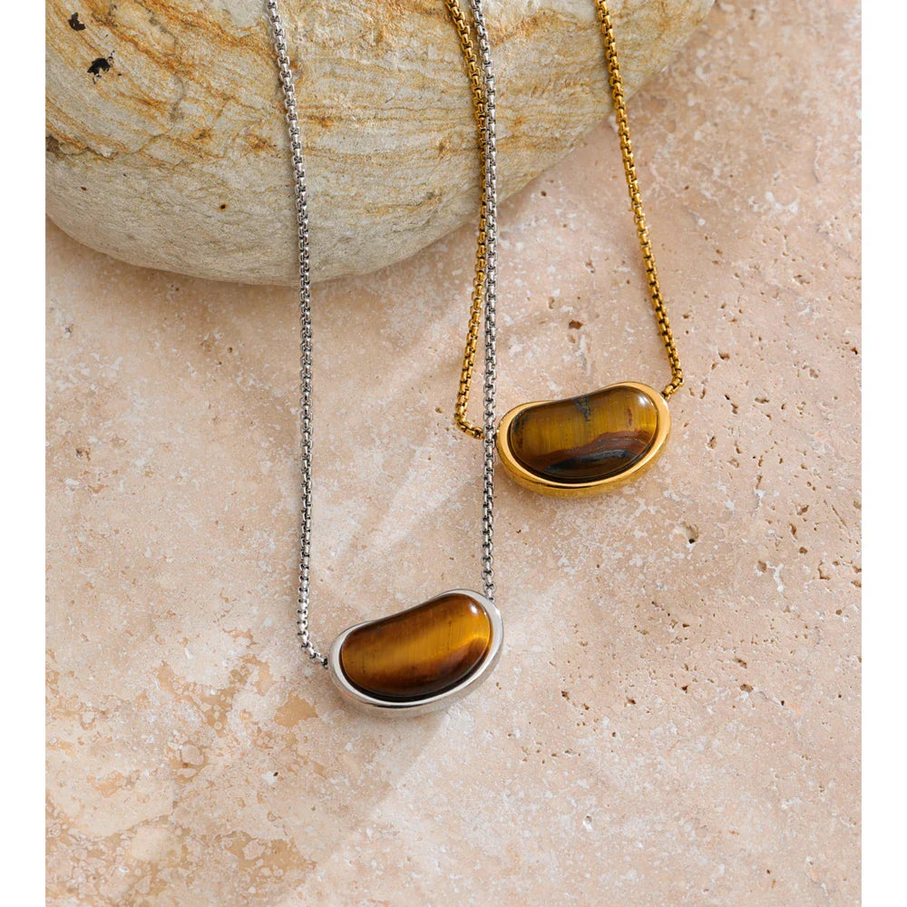 Solana Tiger's Eye Pendant Necklace