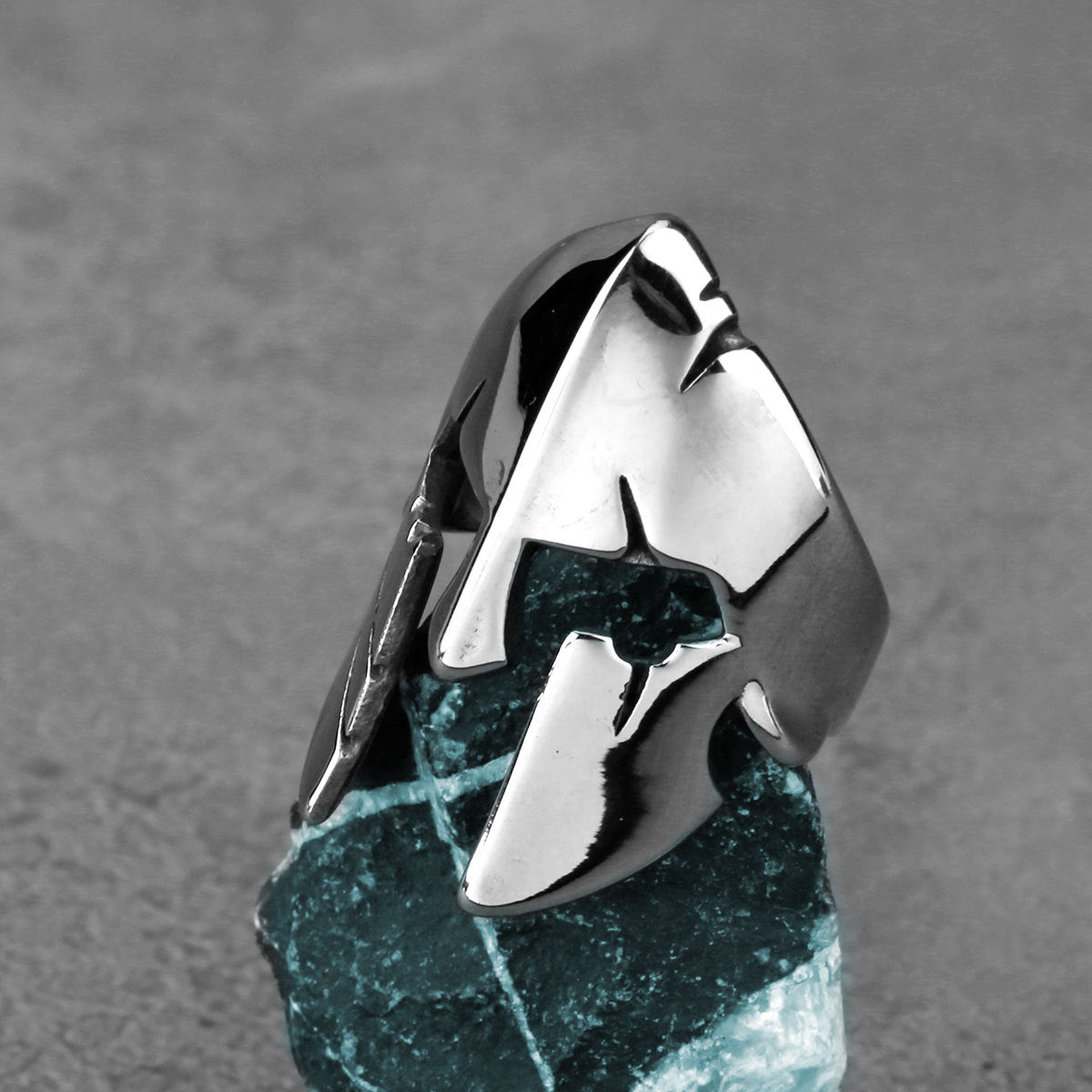 Spartan Warrior Mask Ring