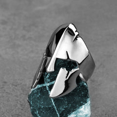 Spartan Warrior Mask Ring