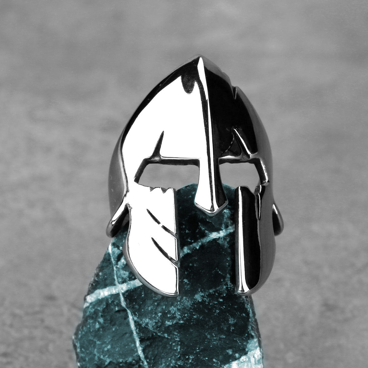 Spartan Warrior Mask Ring