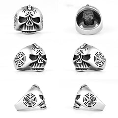 Spider Skull Ring