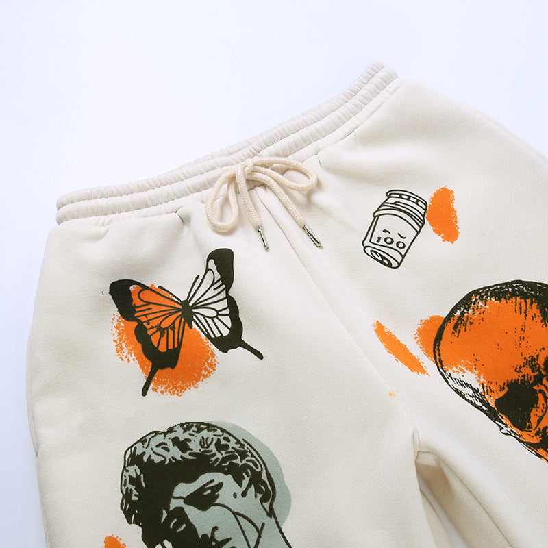 Street Style Harajuku Graphic Prints Jogger Pants - 3 Colors
