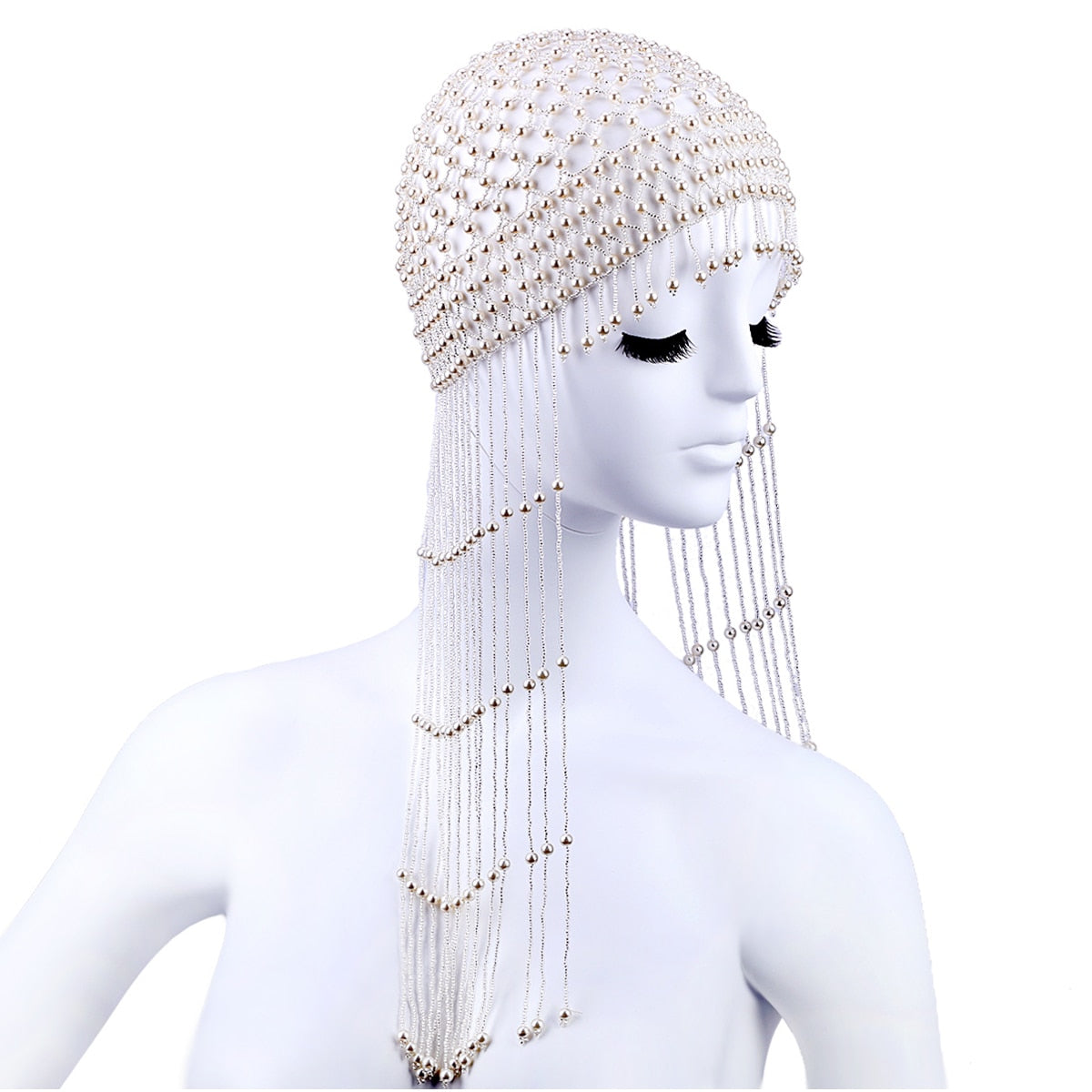 Symona Pearl Beaded Hair Caps - 2 Colors