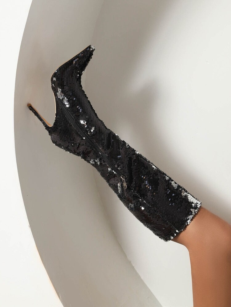 Tara Mermaid Sequin Boots - 4 Colors