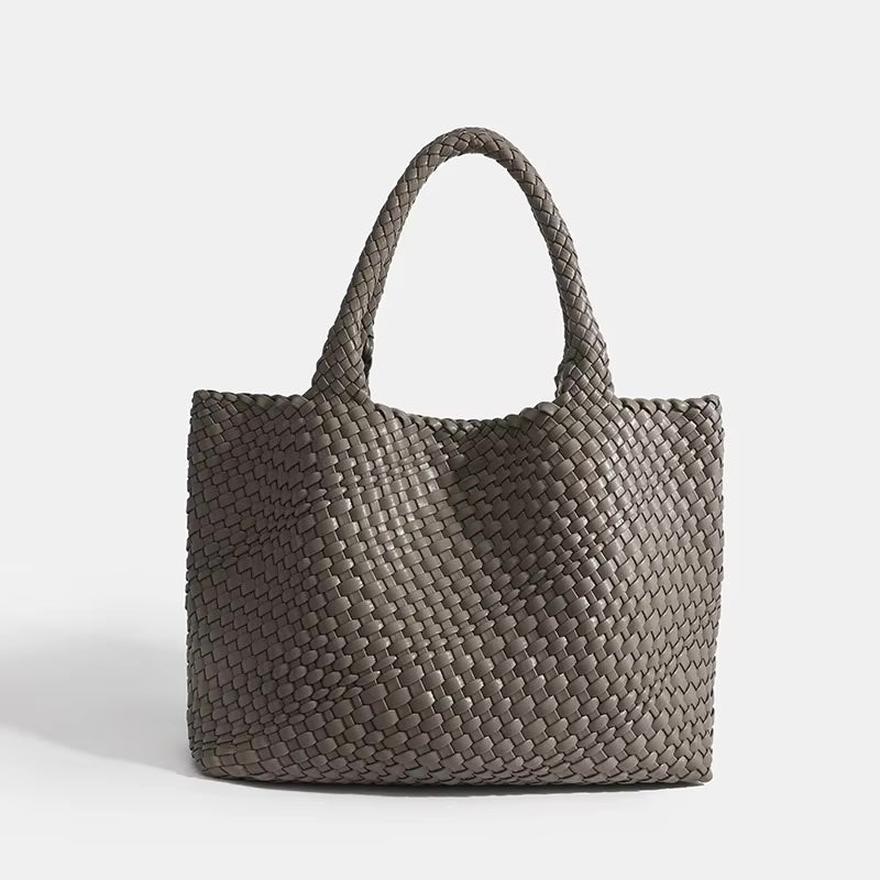 Eivissa Faux Leather Woven Totes - 16 Colors